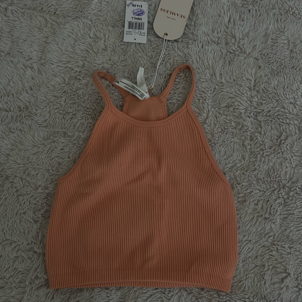 Love Tree Peach Seamless Tank Top